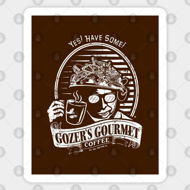 Gozer's Gourmet Coffee: Yes, Have Some! Sticker by SaltyCult